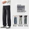 Men's Straight leg Loose Jeans Classic Style Advanced Stretch Autumn & Winter New 6 Colors Plus Size 28-38