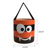 Halloween Pumpkin Bag With Cartoon Design For Trick Or Treat Candy Collecting