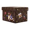 LOUIS VUITTON Monogram Coated Canvas Storage Box Unisex Brown GI1461