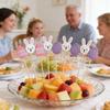 100pcs Easter-themed Fruit Skewers For Bars And Restaurants, Disposable Skewers