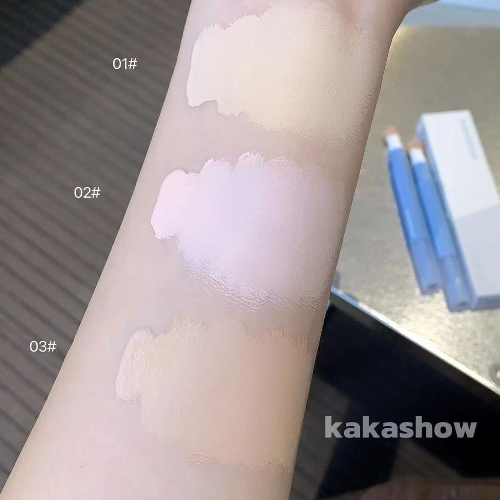 Facial Concealer Liquid Cover Dark Circles Freckles Acne Long Lasting Foundation Makeup Rotating Sponge Tip Applicator