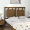 Headboard In Honey Brown 125.5 X 4 X 100 Cm Solid Pine Wood