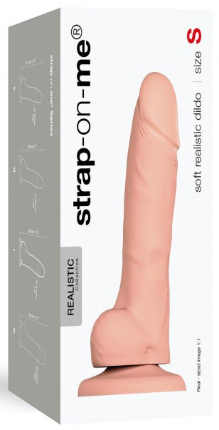 Gode réaliste Soft S 13 x 3.5cm - strap on me - GODE EN SILICONE