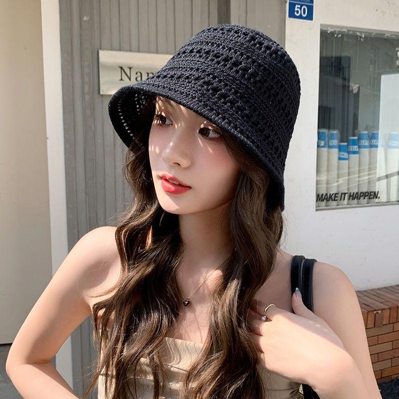 Women's Fashion Mesh Breathable Sun Protection Hat Summer Face-Covering Sunshade Hat Travel Beach Sun Bucket Hat