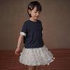 Hacikis Kids' 2026 Summer Stretchy Knit Round Neck Short Sleeve T-Shirt