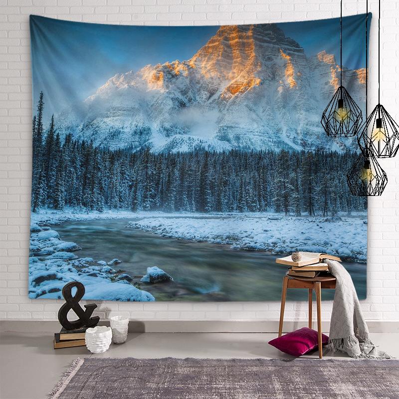 

Гобелен с природными пейзажами, пейзаж, настенный художественный гобелен, гобелен для общежития, эстетическое украшение, украшение для гостиной, дома 100X75CM