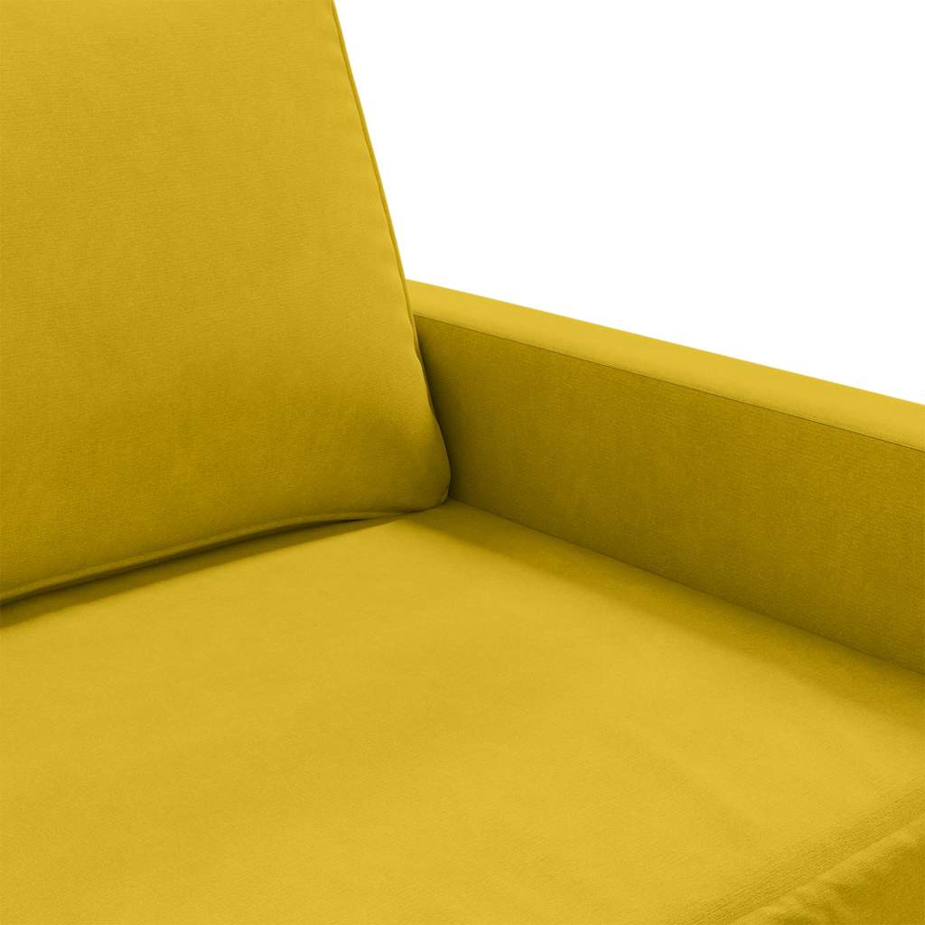Armchair Yellow 60 cm Velvet