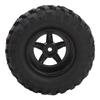 4pcs 1.9in RC Wheel Rims Tires Set For 1/10 RC Crawler Car Universal RC Crawler Wheel Rims Rubber Tires RC Accessories Black