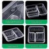 WS Microwavable 5-Compartment Disposable Food Container