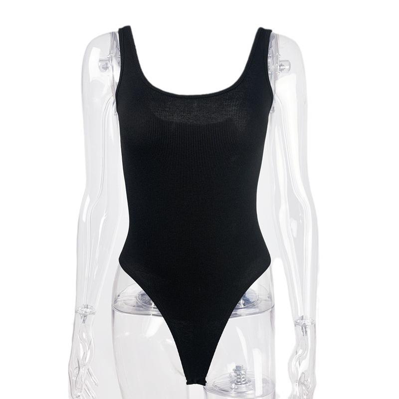 Summer New Women'S Clothing European And American Sleeveless Top Backless Vest Onesie