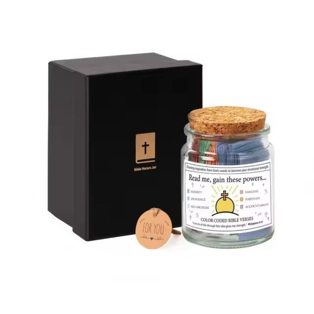 Emotions Feelings Christian Jar Cards Bible Notes Versatile Gratitude Jar  Spiritual Enhancement