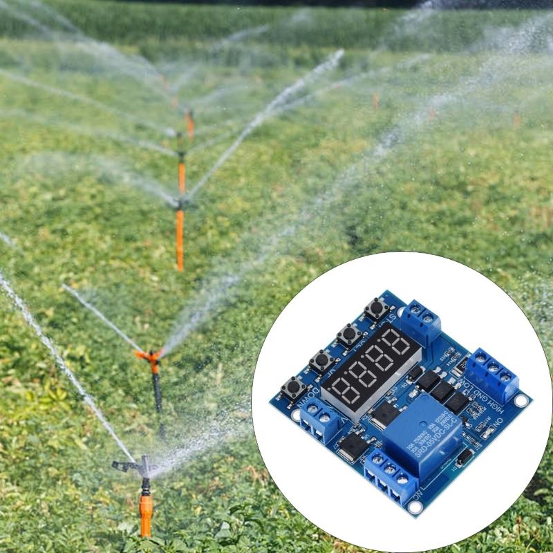 One Way Module Delay Power Failure Digital Display Electricity Detection 6-30V Cycle Timer Counting Controller