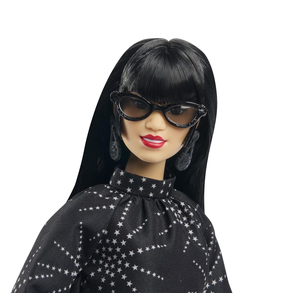barbie Inspiring Woman Anna Sui Signature Black Ages 6 and JBJ26 Dress-Up Doll/House, Up, Black,