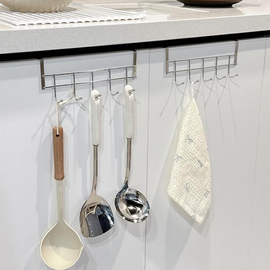 Door Hook Clothes Towel Hanger Strong Load-bearing Easy Installation Stainless