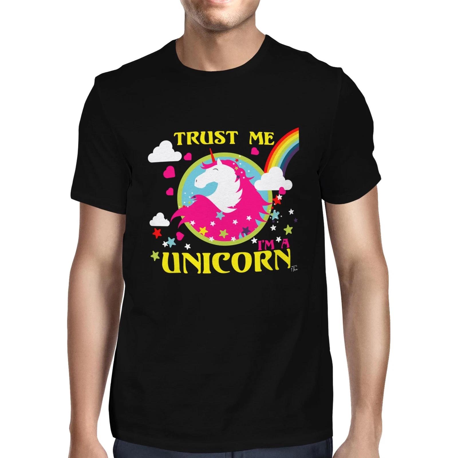 1Tee Mens Trust Me I m A Unicorn T-Shirt L