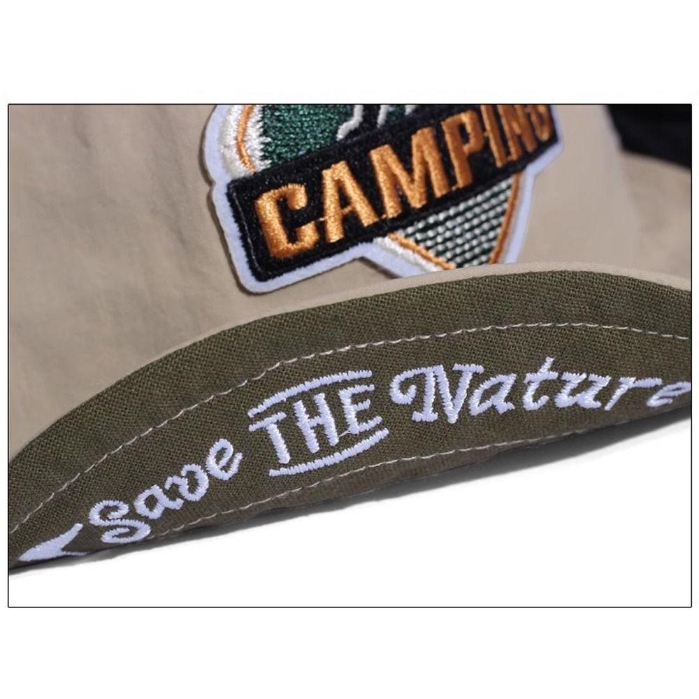 Fashion Retro Embroidered Baseball Cap Breathable Adjustable Sun Hat Short Brim Mesh Sports Hat Outdoor