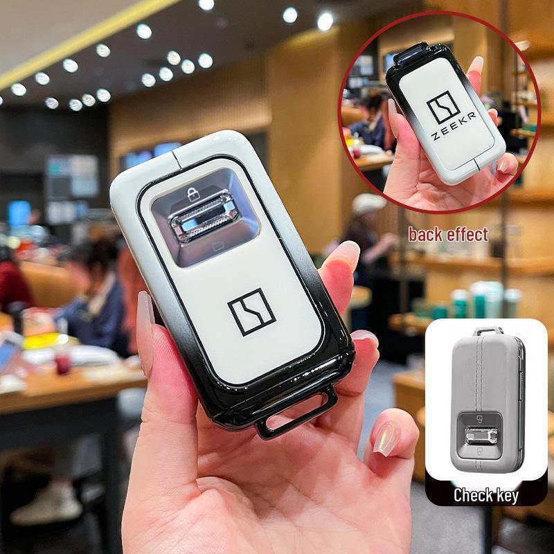 Zeekr 9X Key Case: Max, Ultra, Hyper, Obsidian New Version Car Bag Buckle Shell. Standard