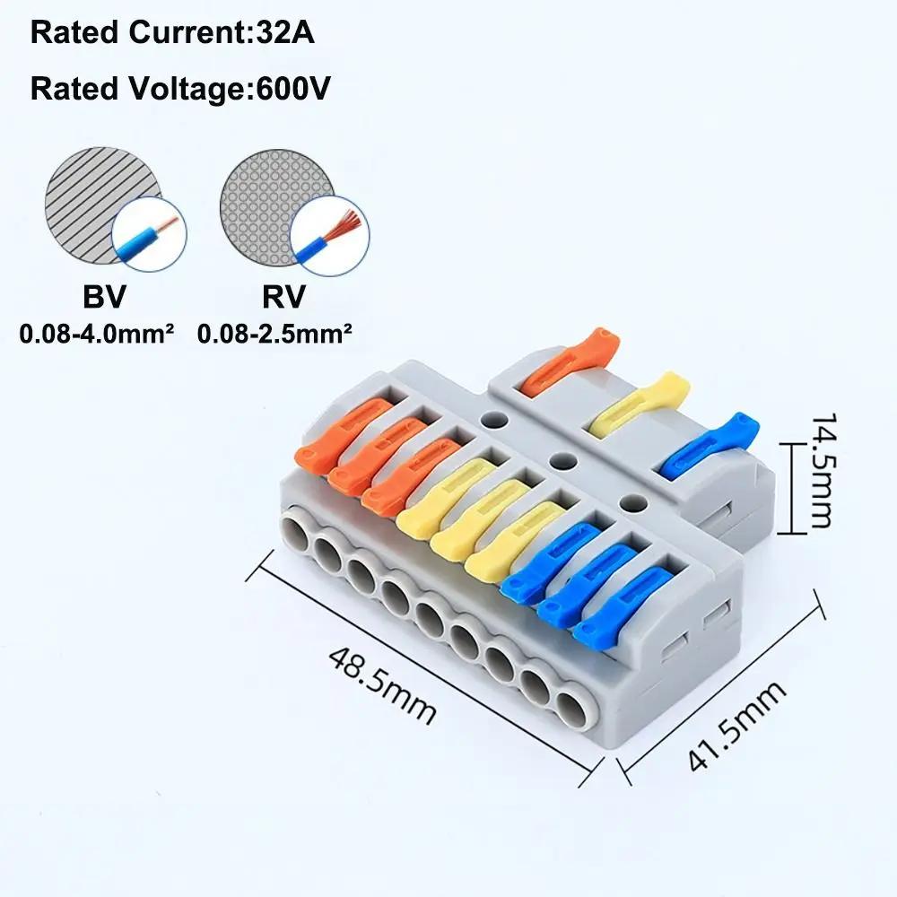 Mini Schnellklemmenblock Docking Universal Kompakt Kompakt Spleiß Elektrische Steckverbinder Klein Verdrahtungsverbinder Elektrisch