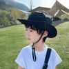 Sun Protection Children's Sun Hat Solid Color Children Beach Cap Kids Sunscreen Hat  Outdoor