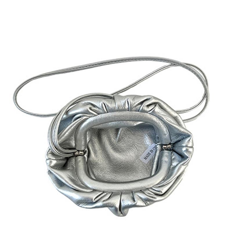 Dumpling Bags for Women Clutch Purses,Slings Bag Soft Pu Leather Cloud Handbag Ruched Shoulder Bag