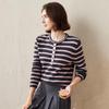 Kemon Boca Women's Striped Round Neck Cashmere Sweater