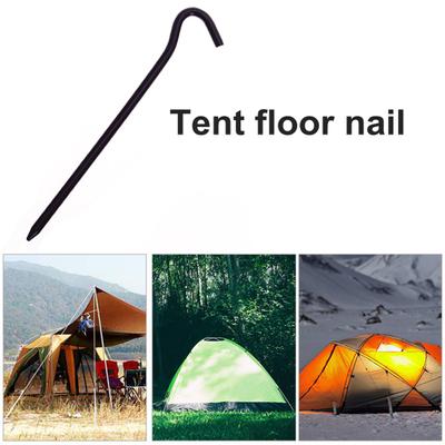 16-teiliger Zelthering aus Aluminiumlegierung mit scharfer Spitze, robust, helle Farbe, leicht, für Outdoor-Camping, Baldachin, winddicht, gebogener Bodennagelpfahl, Zeltzubehör
