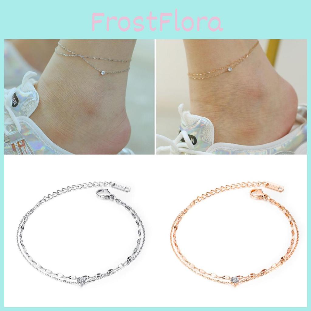 Ankle Women Zirconia Simple Fashion Jewelry Versatile Accessory Girl Gifts Chain