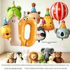 10. Geburtstag Cartoon Tiere & Zahlen Luftballon Party Dekoration für Kinder