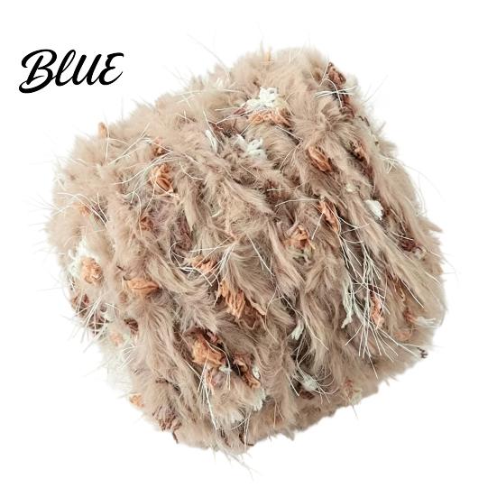 Smooth Weaving Yarn 33M Faux Fur Blend Yarn Soft Fuzzy Mohair for Crochet Thread Knitting DIY Sweater Scarf Hat Colorful Craft Beginners Knitting