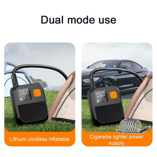 25PSI Air Pump 8000mAh Battery Rechargeable Paddle Board Pump Electric Portable Car Inflator with