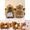Cute Capybara Plush Toy Soft Cheesy Bread Design Adorable Cuddly Pillow For Home