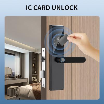 WAFU Smart Türschloss Keyless Entry Türschloss Griff mit Karten und Schlüssel Biometrische Türschloss Tuya