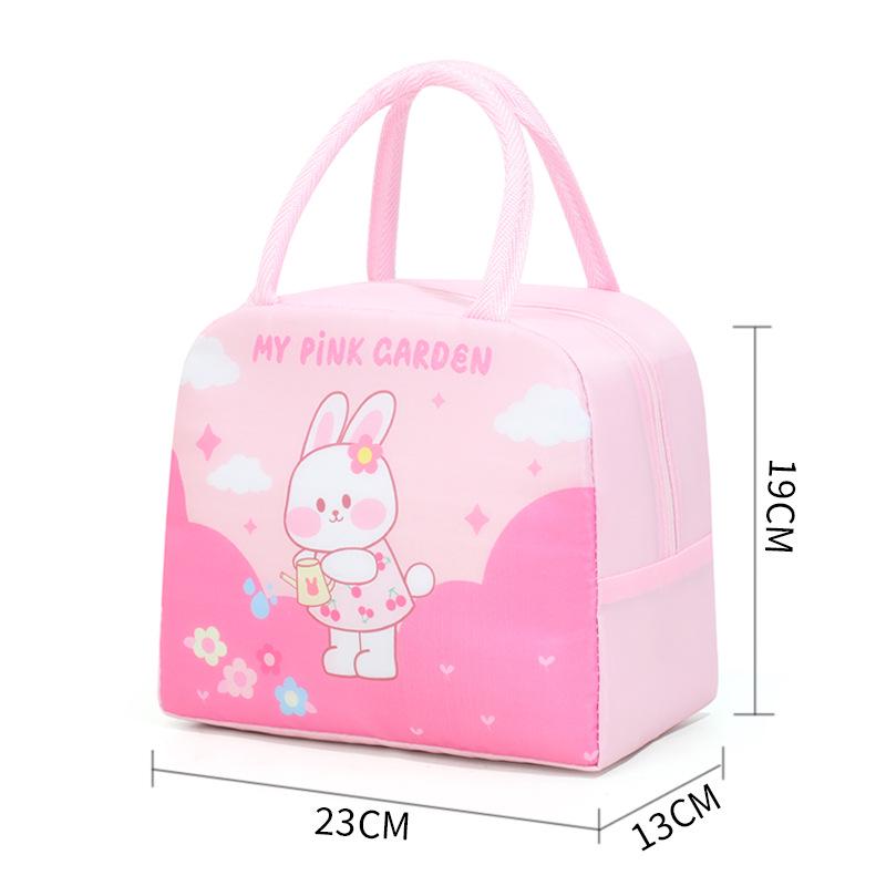 3D Cartoon Insulated Bento Lunch Bag with Thickened Aluminum Foil