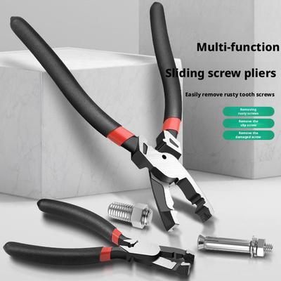 Stripped Thread Screw Pliers Multi Functional Wire Sliding Splitter Crimping Disassemble Remove Screw Pliers Hand Tool