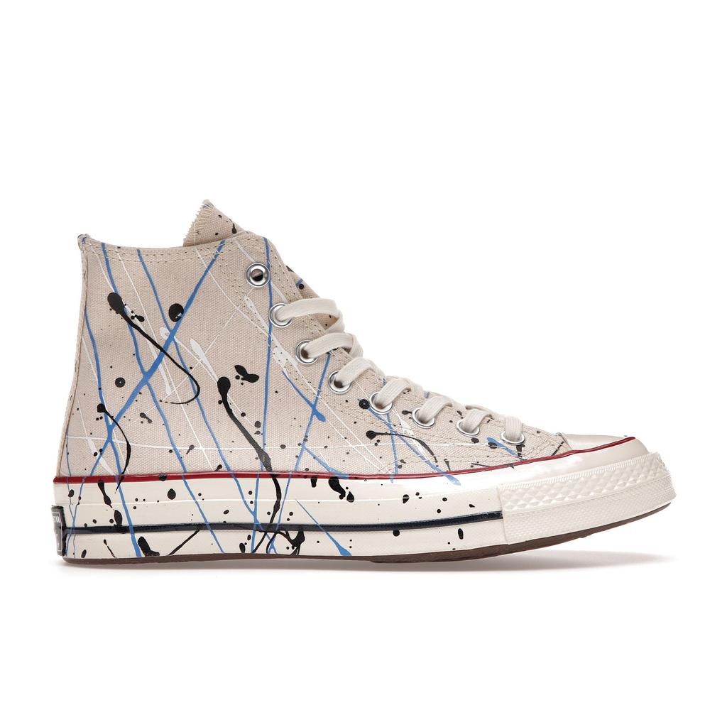 Converse Chuck 70 High Paint Splatter - Egret Adidași Unisex Crem Albastru Digital 170802C
