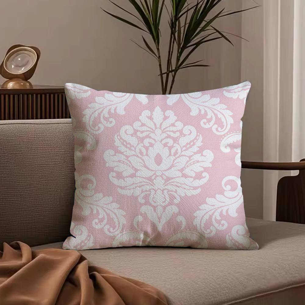 ART K-Kimono Fabric Pillow Case Anti-dustmite Pillowcase Invisible zipper silky short plush Sofa cushion cover