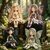 Elf Fairy Sewing Project Patchwork DIY Kit, Flower Fairies Make 4 Seasonal Craft Dolls, Beginner-Friendly for Home Decor Handmade Gift Idea
