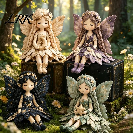 Elf Fairy Sewing Project Patchwork DIY Kit, Flower Fairies Make 4 Seasonal Craft Dolls, Beginner-Friendly for Home Decor Handmade Gift Idea