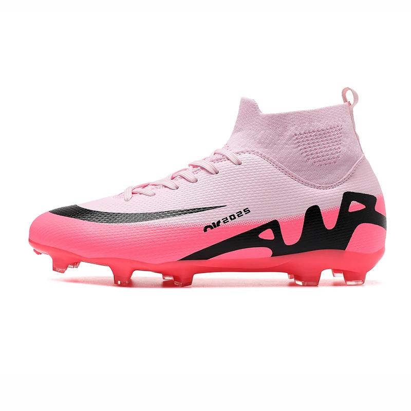 New TF/FG Men Women Soccer Shoes Society Training Ultralight Top Quality Boys Football Boots Comfortable Original Kids Sneakers