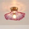 1Pc Vintage Pendant Lights Flower Glass Hanging Lamps Home Decoration Lighting Living Room Bedroom Bedside Light Fixture Indoor Shop