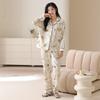 1A antibacterial pajamas women's 1011 new autumn all-pure cotton long-sleeved summer loungewear set spring and autumn models