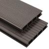 VidaXL Hollow WPC Decking Panels 10 M² 4 M Dark Brown