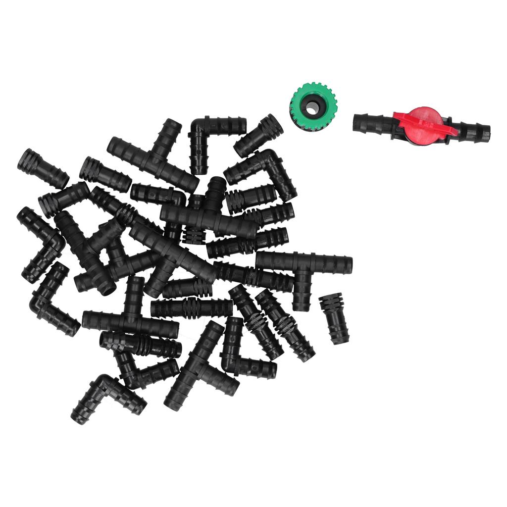 34Pcs/Set Drip Irrigation Kit G1/2 Faucet Adapter Tee Connector Spray Watering Supplies