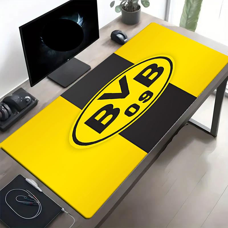 Borussia Dortmund Print Mouse Pad, Anti‑Slip Desktop Keyboard Mat, for PC Laptop Gaming Working Daily Use, Cool Festival Surprise Gift