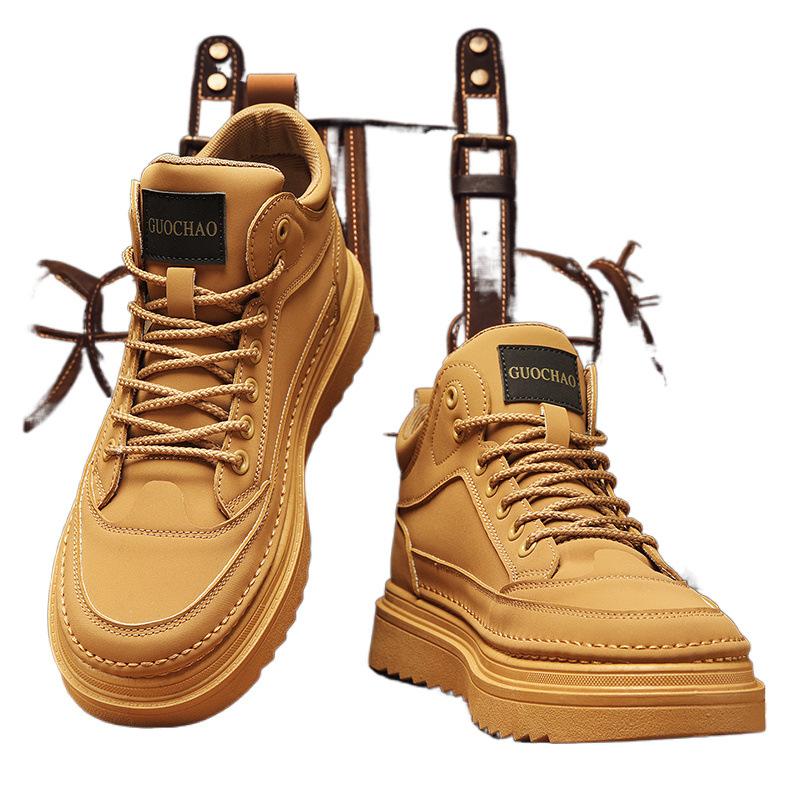High-top autumn new board shoes casual labor insurance Martin boots