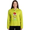 Women's Stand-up Collar Long-sleeved Pullover Top, Christmas Print Sports Top