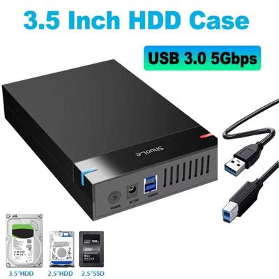 2,5/3,5 colio HDD dėklas USB3.0 kietojo disko korpusas SATA į USB 3.0 išorinio standžiojo disko skaitytuvas 10 TB adapteris nešiojamam kompiuteriui