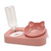 Pet Water Food Bowls Raised Detachable Automatic Water Feeder Food Dish Set for Small Medium Cat Dog
