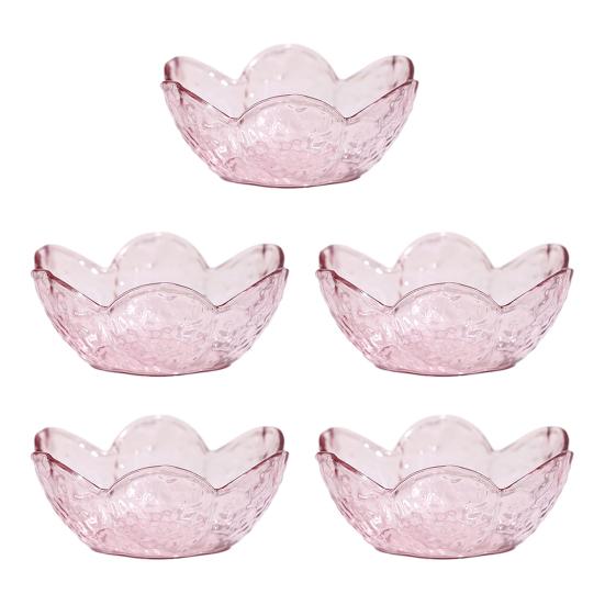 

Yousheng 5Pcs Sakura Dipping Sauce Dish PP Condiment Plate for Sushi Hot Pot BBQ BPA-Free Stackable Hot And Cold Sauce Holder Cute Tableware for Home розовый