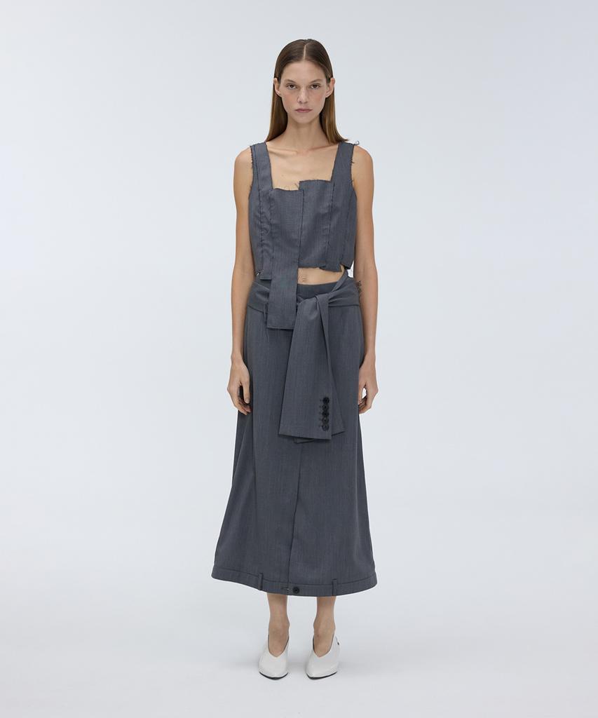 Meuameu Tied Detail Long Skirt